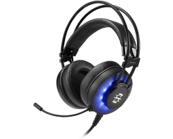 Sharkoon Skiller SGH2 stereo igraće slušalice sa mikrofonom, LED plavi, USB