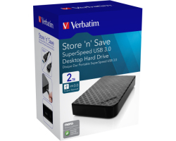 Verbatim 3.5&quot; Store&#039;n Save 2TB vanjski HDD, USB3.0 Gen2, crni