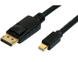 Roline Mini DisplayPort kabel v1.4, mDP-DP M/M, 8K, 2.0m, crni