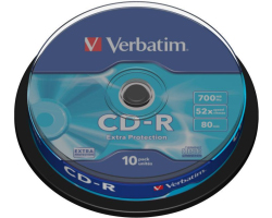 CD-R Verbatim 700MB 52× DataLife 10 pack spindle EP