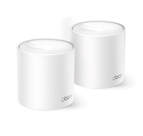 TP-Link AX1500 Deco X10 (2-pack) Mesh Wi-Fi 6 Dual-Band, 300 Mbps/1201 Mbps (2,4GHz/5GHz) 2×Gigabit port, Deco App