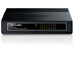 TP-Link 16-port Desktop preklopnik (Switch), 16×10/100M RJ45 ports, plastično kućište