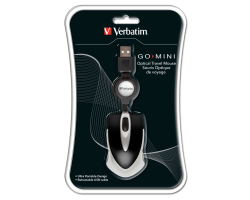 Verbatim GO Mini Optical Travel Mouse USB3.0/2.0, crni