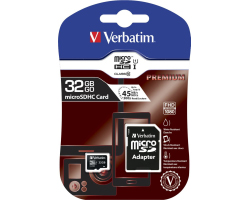 Verbatim memorijska kartica Micro Secure Digital (HC) 32GB Class 10 + adapter, Blister Pack