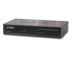 PLANET Gigabit preklopnik (Switch) 8-port 10/100/1000Mbps, metalno kućište