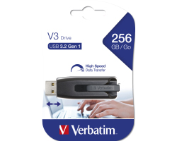 Verbatim V3 256GB USB3.2 Gen1, crni