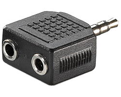 Roline VALUE adapter 1×3.5mm - 2×3.5mm, M/F
