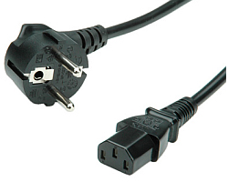 Roline naponski kabel, ravni IEC320 C13, 1.8m, crni