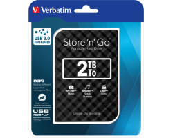 Verbatim 2.5&quot; Store&#039;n&#039;Go 2TB HDD, USB3.0, crni