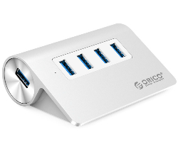 Orico 4-portni USB3.0 hub, Aluminium, srebrni (ORICO M3H4-V1-SV)