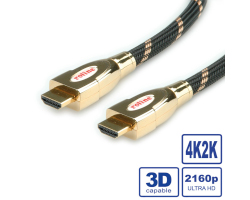 Roline GOLD HDMI Ultra HD kabel sa mrežom, M/M, 5.0m