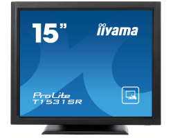 IIYAMA 15&quot; ProLite T1531SR-B5 4:3 Resistive Touchscreen (1024×768) LED, 8ms, zvučnici, VGA/HDMI/DP, USB, crni