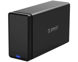 Orico vanjsko kućište 2×3.5&quot; SATA HDD, do 20TB HDD (2×10TB), USB3.0, SATA3 podržano, crno (ORICO-NS200U3-EU-BK-BP)