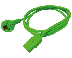 Roline naponski kabel, ravni IEC320 C13, 1.8m, zeleni
