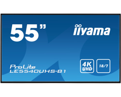 IIYAMA 55&quot; ProLite LE5540UHS-B1, (54.6&quot;) 16:9 UHD 4K (3840×2160) AMVA3 LED, 18/7, 8ms, VGA/DVI/HDMI×2, RS232/RJ45/IR, USB2.0×1, USB3.0×1, zvučnici, Android OS, crni