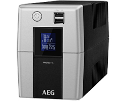 AEG UPS Protect A 700VA/420W, Line-Interactive, AVR, LCD Display, Data line/network protection, USB/RS232