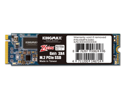 Kingmax 256GB M.2 SSD PX3480 2280 PCIe Gen 3x4 R/W: 3000/1000MB/s