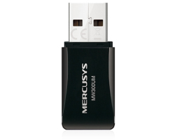 Mercusys bežični USB mini adapter 300Mbps (2.4GHz), 802.11n/g/b, WPS tipka