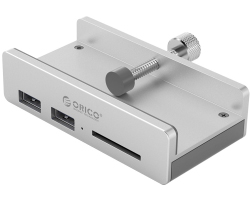Orico 2-portni USB3.0 hub sa SD čitačem, srebrni (ORICO MH2AC-U3-SV-BP)