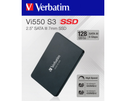 Verbatim Vi550 S3 128GB SSD SATA3 TLC, 2.5&quot;, R/W: 560/430MB/s