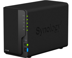 Synology DS220+ DiskStation 2-bay All-in-1 NAS server, 2.5&quot;/3.5&quot; HDD/SSD podrška, Hot Swappable HDD, Wake on LAN/WAN, 2GB, G-LAN