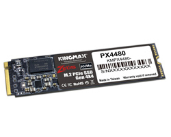 Kingmax 2TB M.2 SSD PX4480 2280 PCIe Gen 4x4 R/W: 5000/4400MB/s