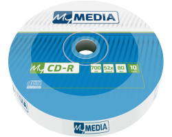 CD-R MyMedia 700MB 52× Matt Silver, Wrap pakiranje 10 kom.