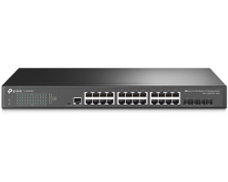 TP-Link Omada JetStream 28-port Gigabit L2+ Smart preklopnik (Switch), 24×G-LAN, 4×10G SFP+, 19&quot; rack-mount