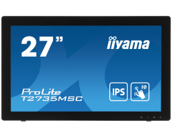 IIYAMA 27&quot; ProLite T2735MSC-B3 16:9 Full HD (1920×1080) IPS LED PCAP 10P Touchscreen, 5ms, VGA/HDMI/DP, USB3.0×2, Webcam, zvučnici, crni