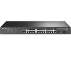 TP-Link Omada JetStream 24-port Gigabit Smart preklopnik (Switch), 24×10/100/1000M RJ45 ports, 4×Gigabit SFP, 1U 19&quot; rack mount