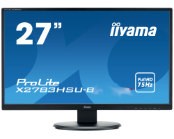 IIYAMA 27&quot; ProLite X2783HSU-B6 16:9 Full HD (1920×1080) IPS LED, 4ms, 300cd/m2, VGA/HDMI/DP, USB2.0×2, HDCP, zvučnici, crni