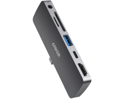Anker PowerExpand 6-u-1 USB-C Media Hub za Apple iPad Pro, 4K USB-C na HDMI, SD/TF čitač kartica, 2×USB 3.0, A83620A1
