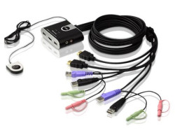 ATEN 2-port USB HDMI/Audio KVM Switch sa kablovima (CS692)