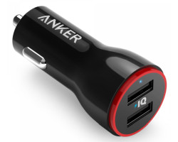 Anker PowerDrive 2 auto punjač 24W, 2×USB-A, A2310G11
