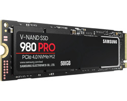 Samsung 980 Pro 500GB NVMe PCIe 4.0 M.2 SSD, R/W: 6900/5000 MB/s (MZ-V8P500BW)