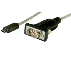 Roline pretvarač USB-C - Serial RS232, DB9, 1.8m