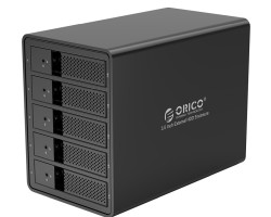 Orico 3.5&quot; HDD eksterno USB 3.0 kućište za 5 diskova sa tool free funkcijom, aluminij (ORICO-9558U3-EU-BK-BP)
