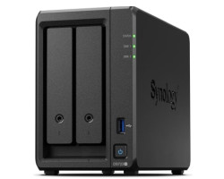 Synology DS723+ DiskStation 2-bay All-in-1 NAS server, 2.5&quot;/3.5&quot; HDD/SSD podrška, Hot Swappable HDD, Wake on LAN/WAN, 2GB, 2×G-LAN, USB3.2 Gen 1/eSATA