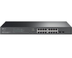 TP-Link Omada JetStream 18-port Gigabit PoE+ upravljiv preklopnik (Switch), 16×G-LAN PoE+, 2×SFP Gigabit, IPv6, 1U 19&quot; rack-mount kućište (150W)