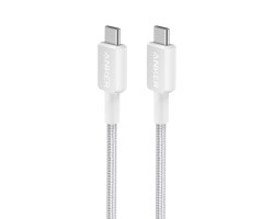 Anker 322 pleteni kabel USB-C na USB-C, 1.8m, bijeli, A81F6H21
